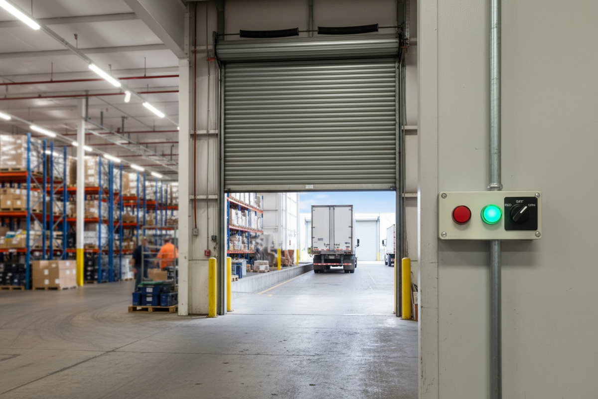3 Position Switch — Dock Wall Right of Door