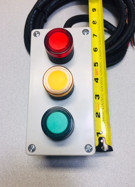 3 Position Push Button Switch - LED Illuminated Red/Yellow/Green ...
