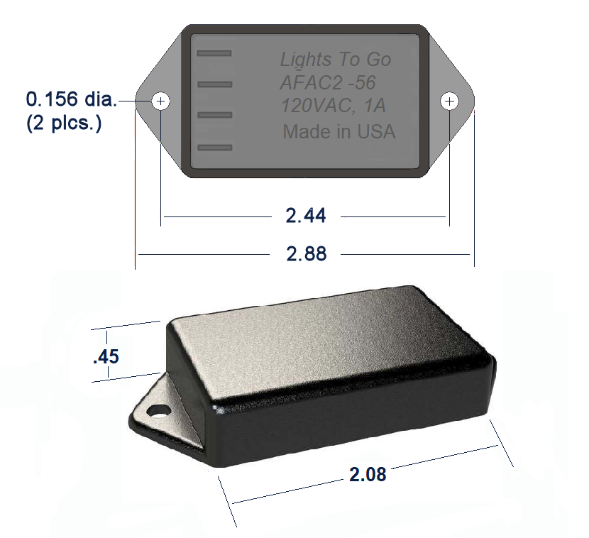 Alternating Flasher Module AC 2 Channel Alternating Flasher AFAC2 - 120VAC Wig Wag | Lights To Go