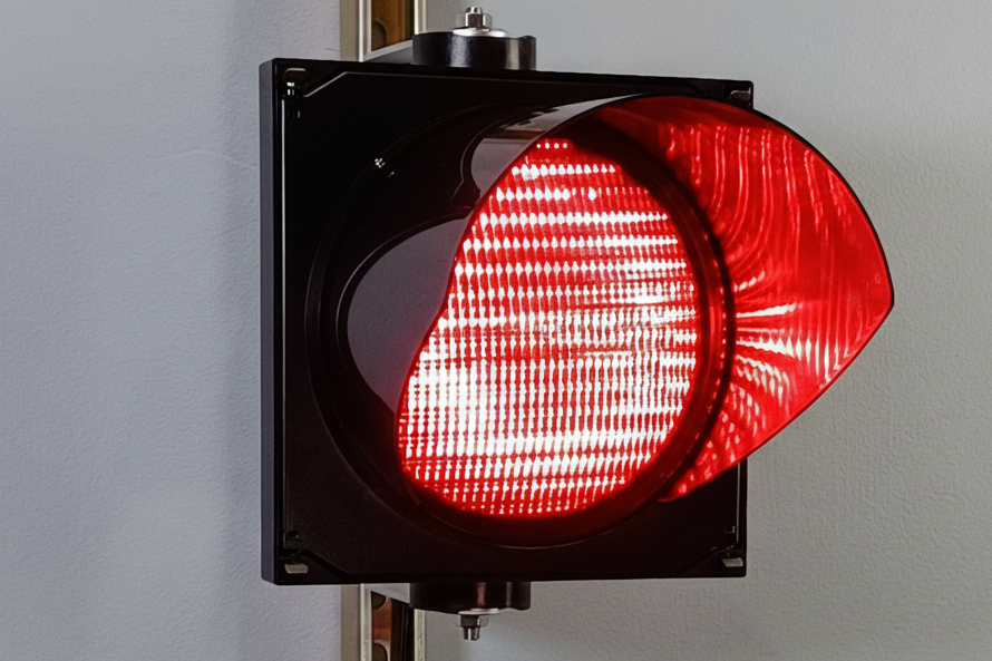 HPB200 — Black Single LED Industrial Signal