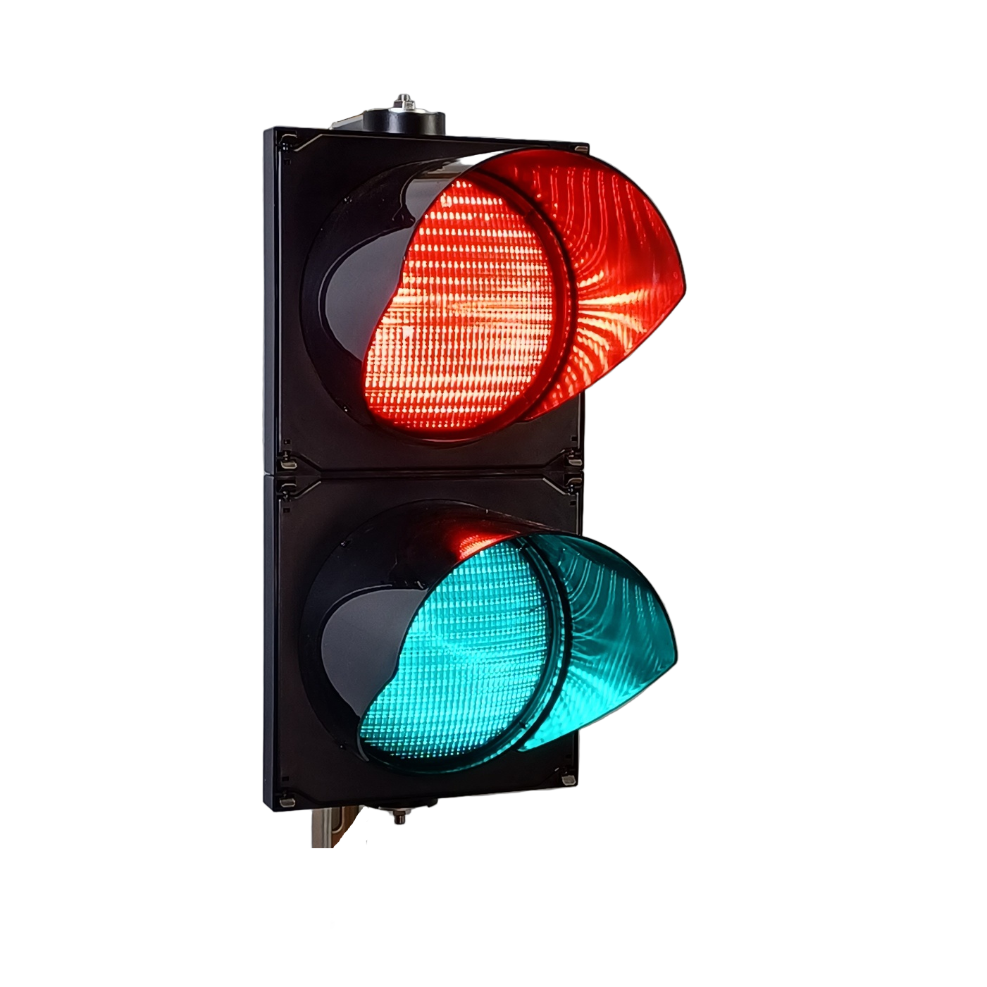 HPB200-RG — Gloss Black Red/Green Industrial LED Traffic Signal