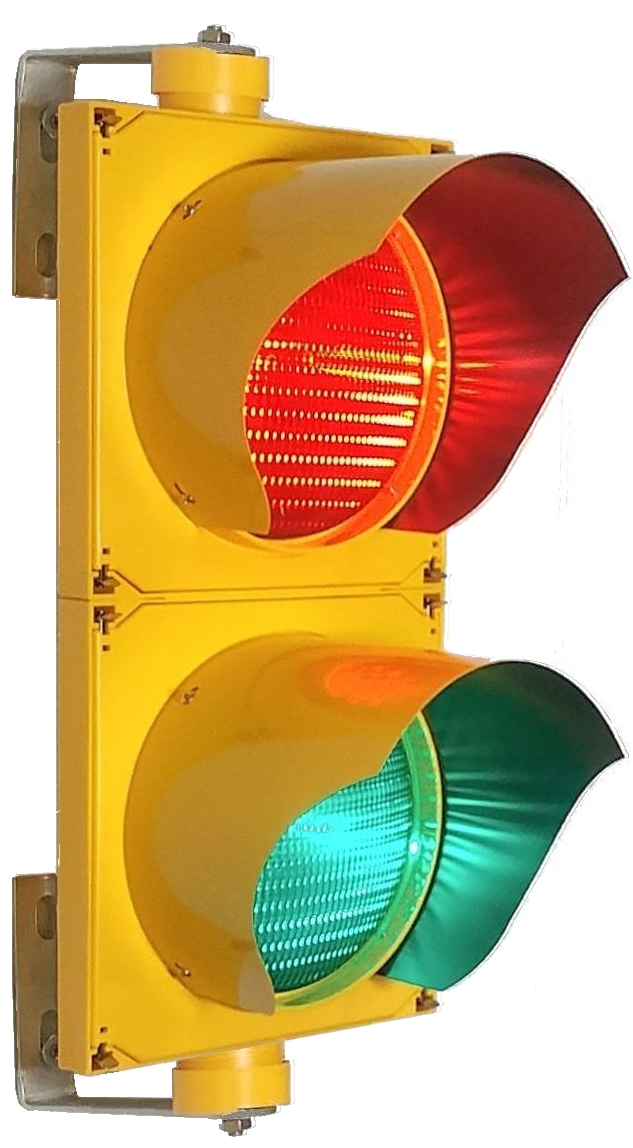 HPB200-RG-RCN2 — Gloss Black Red/Green Industrial LED RC Safety Signal