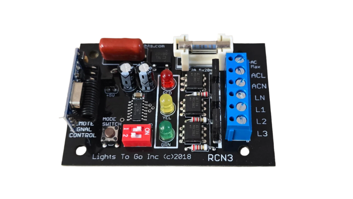 Remote Signal Sign AC Remote Control Traffic Signal System-RCN3 - Wireless 4-Button ...