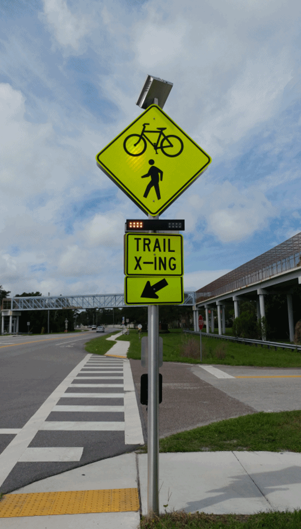 Rapid Flashing pedestrian beacon control -RRFB