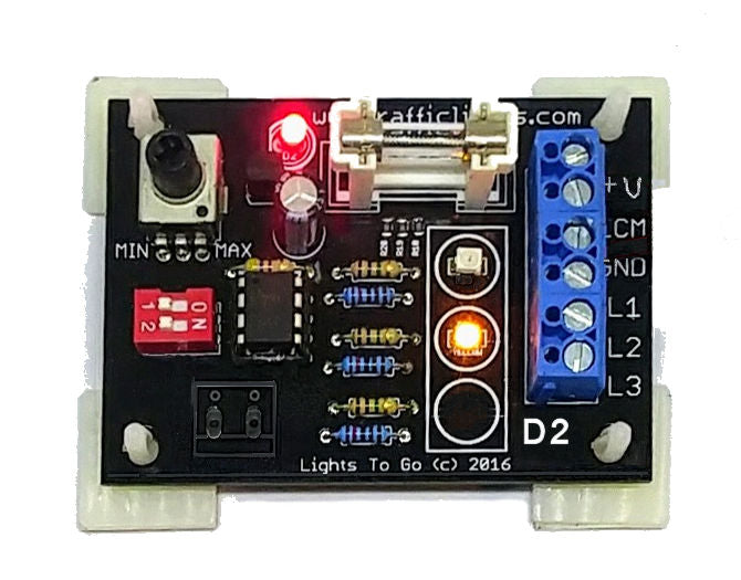 Alternating Flasher Module DC Alternating Flasher-D2M - Adjustable Speed 2 Channel 10-16VDC ...