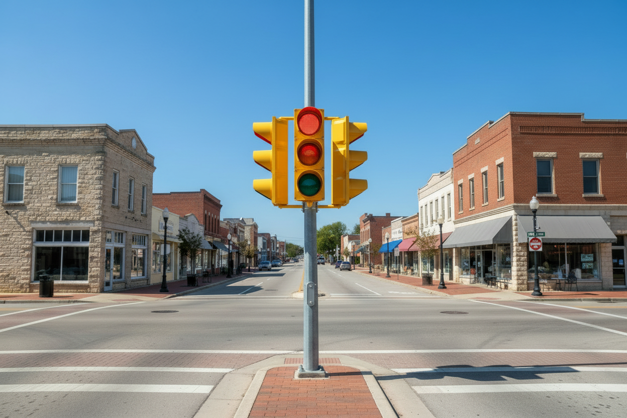 HPY200 Four-Way Pole Mount - No Mast Arms