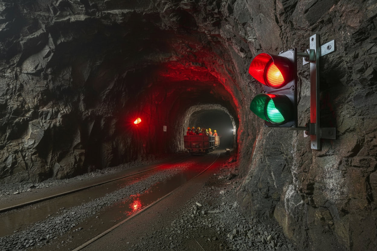 Mining tunnel - no wires