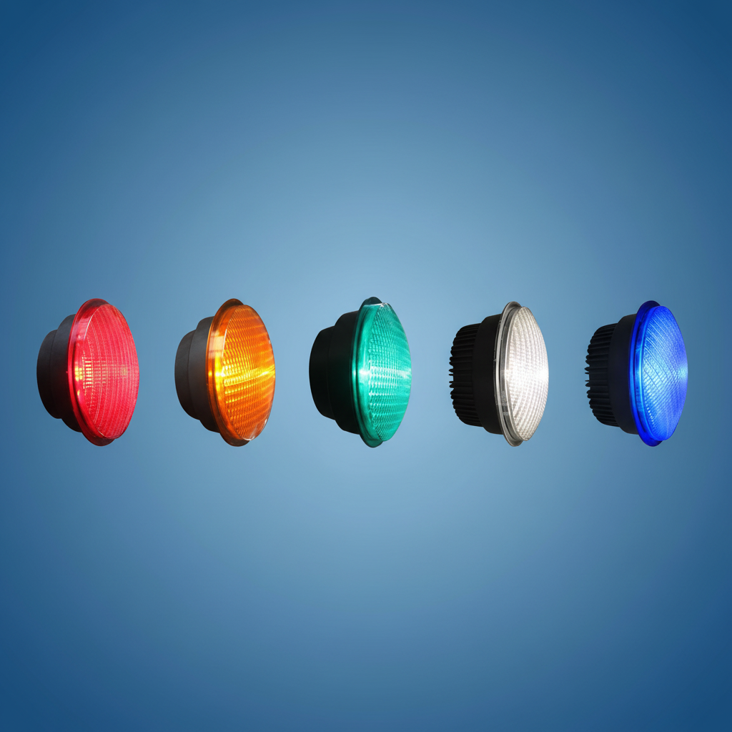 Multi-colored LED modules row - Blue Gradient