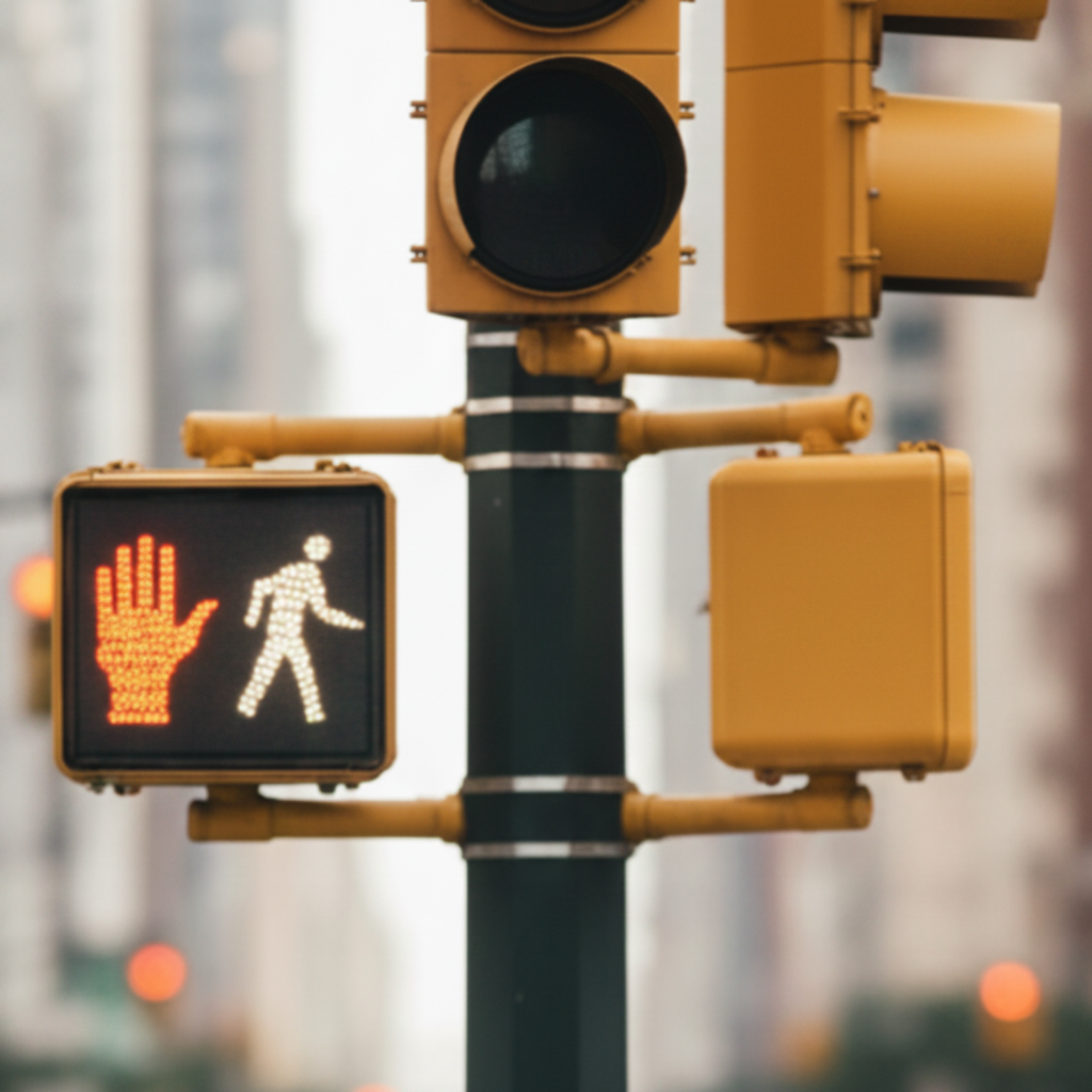 Pedestrian Signal Lights Off